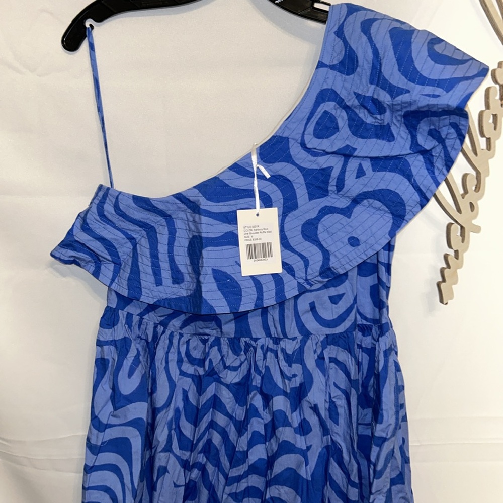 OLIPHANT
Ashbury Blue One Shoulder Ruffle Maxi - Picture 7 of 11